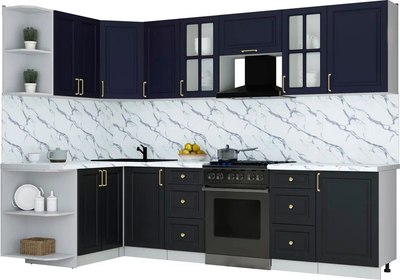Кухонный гарнитур Интерлиния Мила Шато 1.5x2.9 LV - фото
