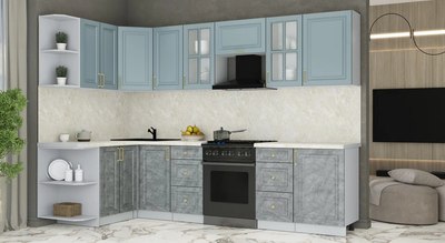 Кухонный гарнитур Интерлиния Мила Шато 1.5x2.9 LV