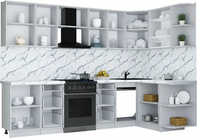 Кухонный гарнитур Интерлиния Мила Шато 1.5x2.9 PR