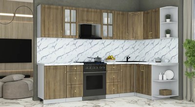 Кухонный гарнитур Интерлиния Мила Шато 1.5x2.9 PR