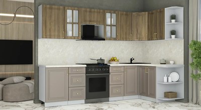 Кухонный гарнитур Интерлиния Мила Шато 1.5x2.9 PR