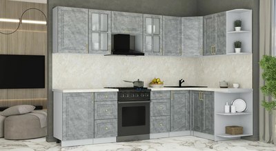 Кухонный гарнитур Интерлиния Мила Шато 1.5x2.9 PR