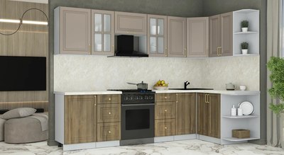 Кухонный гарнитур Интерлиния Мила Шато 1.5x2.9 PR