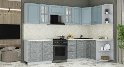 Кухонный гарнитур Интерлиния Мила Шато 1.5x2.9 PR