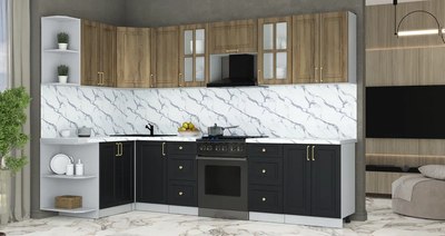 Кухонный гарнитур Интерлиния Мила Шато 1.5x3.0 LV