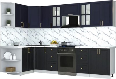Кухонный гарнитур Интерлиния Мила Шато 1.5x3.0 LV - фото