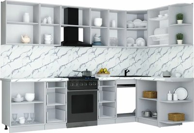 Кухонный гарнитур Интерлиния Мила Шато 1.5x3.0 PR