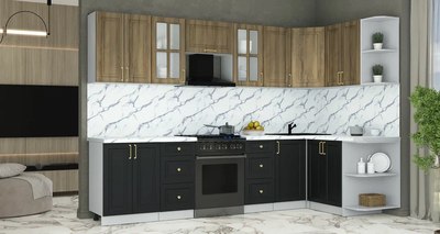 Кухонный гарнитур Интерлиния Мила Шато 1.5x3.0 PR