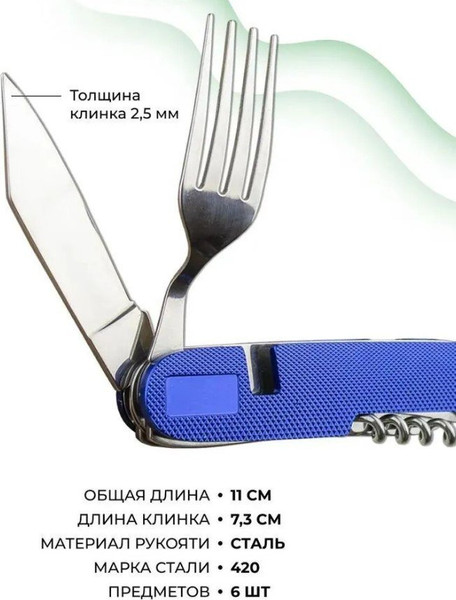 Набор столовых приборов походных Traveller 706ALL