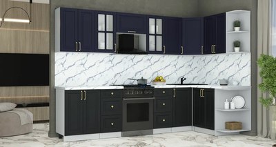 Кухонный гарнитур Интерлиния Мила Шато 1.5x3.0 PR