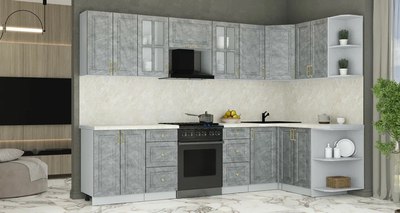 Кухонный гарнитур Интерлиния Мила Шато 1.5x3.0 PR