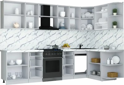 Кухонный гарнитур Интерлиния Мила Шато 1.5x3.0 PR