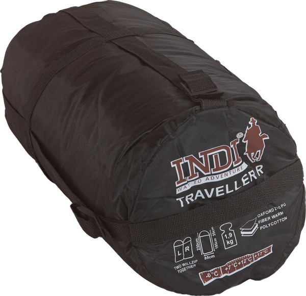 Спальный мешок INDI Traveller L-zip от -6°С