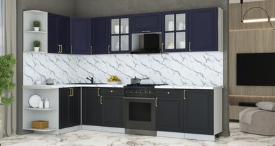 Кухонный гарнитур Интерлиния Мила Шато 1.5x3.1 LV