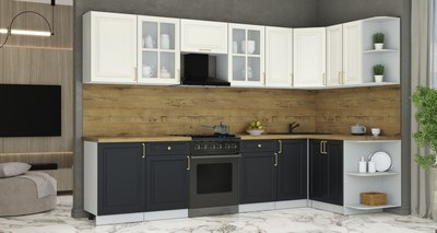 Кухонный гарнитур Интерлиния Мила Шато 1.5x3.1 PR