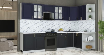 Кухонный гарнитур Интерлиния Мила Шато 1.5x3.1 PR