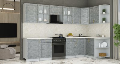 Кухонный гарнитур Интерлиния Мила Шато 1.5x3.1 PR