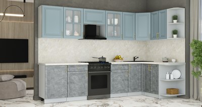 Кухонный гарнитур Интерлиния Мила Шато 1.5x3.1 PR