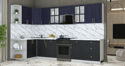 Кухонный гарнитур Интерлиния Мила Шато 1.5x3.2 LV