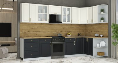 Кухонный гарнитур Интерлиния Мила Шато 1.5x3.2 PR