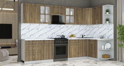 Кухонный гарнитур Интерлиния Мила Шато 1.5x3.2 PR