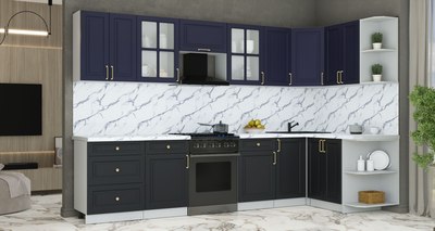 Кухонный гарнитур Интерлиния Мила Шато 1.5x3.2 PR