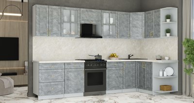 Кухонный гарнитур Интерлиния Мила Шато 1.5x3.2 PR