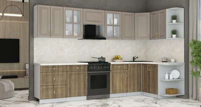 Кухонный гарнитур Интерлиния Мила Шато 1.5x3.2 PR