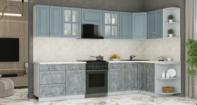 Кухонный гарнитур Интерлиния Мила Шато 1.5x3.2 PR