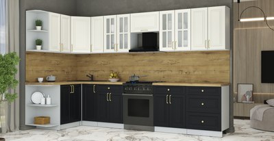 Кухонный гарнитур Интерлиния Мила Шато 1.5x3.3 LV