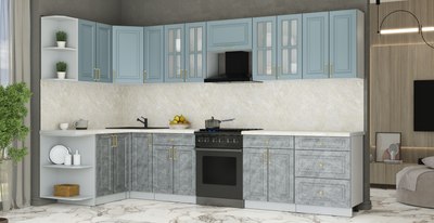 Кухонный гарнитур Интерлиния Мила Шато 1.5x3.3 LV