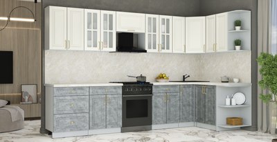 Кухонный гарнитур Интерлиния Мила Шато 1.5x3.3 PR