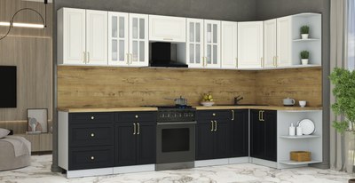 Кухонный гарнитур Интерлиния Мила Шато 1.5x3.3 PR