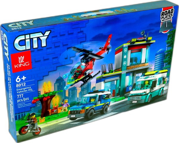 Конструктор King Штаб-квартира экстренных автомобилей / 8012 - фото