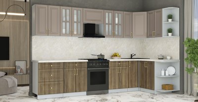 Кухонный гарнитур Интерлиния Мила Шато 1.5x3.3 PR