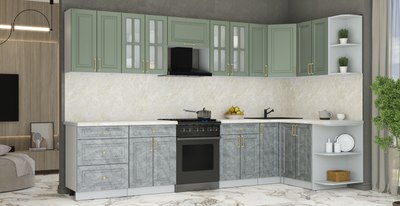 Кухонный гарнитур Интерлиния Мила Шато 1.5x3.3 PR