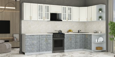 Кухонный гарнитур Интерлиния Мила Шато 1.5x3.4 PR