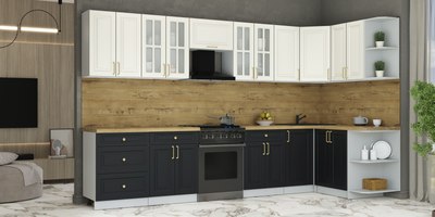 Кухонный гарнитур Интерлиния Мила Шато 1.5x3.4 PR