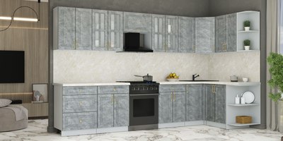 Кухонный гарнитур Интерлиния Мила Шато 1.5x3.4 PR