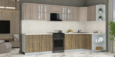 Кухонный гарнитур Интерлиния Мила Шато 1.5x3.4 PR