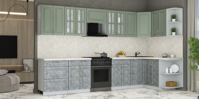 Кухонный гарнитур Интерлиния Мила Шато 1.5x3.4 PR