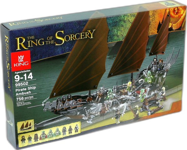 Конструктор King Властелин колец. Атака на пиратский корабль / 99502 - фото