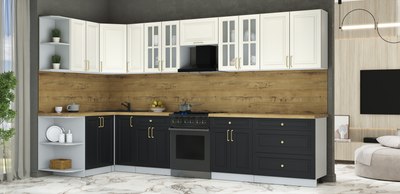 Кухонный гарнитур Интерлиния Мила Шато 1.5x3.5 LV