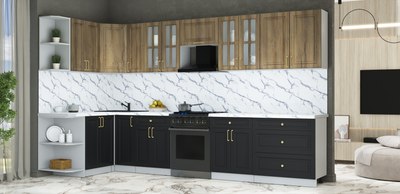 Кухонный гарнитур Интерлиния Мила Шато 1.5x3.5 LV