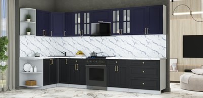 Кухонный гарнитур Интерлиния Мила Шато 1.5x3.5 LV