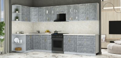 Кухонный гарнитур Интерлиния Мила Шато 1.5x3.5 LV