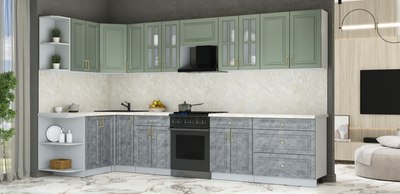 Кухонный гарнитур Интерлиния Мила Шато 1.5x3.5 LV