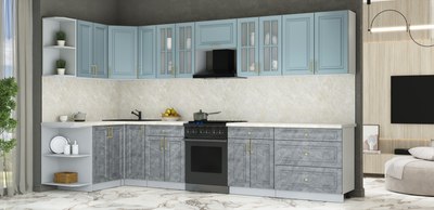 Кухонный гарнитур Интерлиния Мила Шато 1.5x3.5 LV