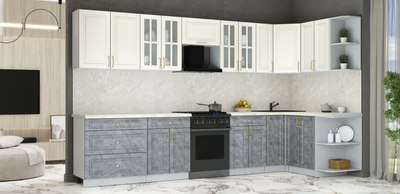 Кухонный гарнитур Интерлиния Мила Шато 1.5x3.5 PR