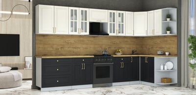 Кухонный гарнитур Интерлиния Мила Шато 1.5x3.5 PR